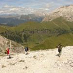 La discesa verso Mazzin nella Val d'Udai